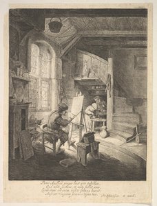 El Pintor, siglo XVII de Adriaen Jansz. van Ostade