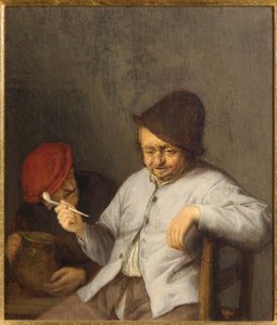 El fumador y el bebedor, c.1650 de Adriaen Jansz. van Ostade
