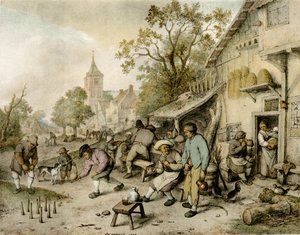 Los jugadores de bolos