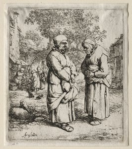Las dos chismosas de Adriaen Jansz. van Ostade