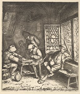Jugadores de Tric Trac de Adriaen Jansz. van Ostade