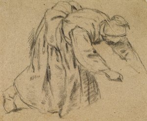 Mujer inclinada, 1656 de Adriaen Jansz. van Ostade