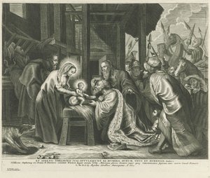 Adoración de los Reyes de Adriaen Lommelin