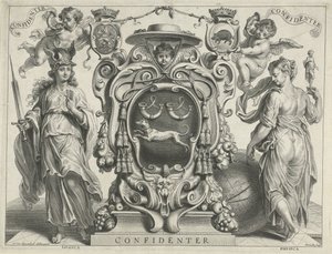 Escudo de armas de Antonius Triest Confiado (título en el objeto) de Adriaen Lommelin