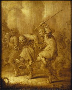 Al kromme lappen Bailarines mendigos, 1633 de Adriaen Pietersz. van de Venne
