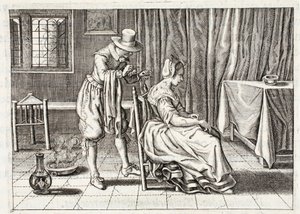 Aplicando sanguijuelas, ilustración de 