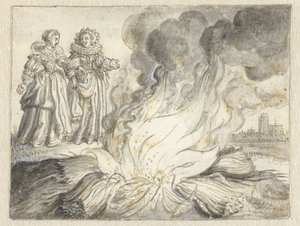 «La pasión es el fuego de nada más que paja» de Adriaen Pietersz van de Venne
