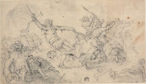 Campesinos en una pelea de Adriaen Pietersz. van de Venne