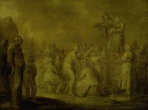 Cantantes callejeros de Adriaen Pietersz. van de Venne