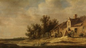 Paisaje (óleo sobre tabla)