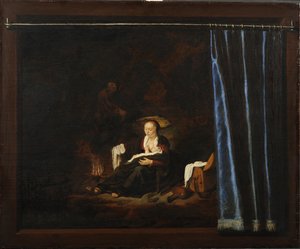 Descanso en la Huida a Egipto de Adriaen van Gaesbeeck