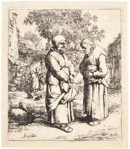 Los dos chismosos de Adriaen van Ostade