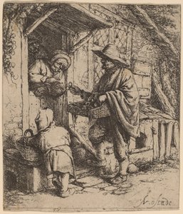 Vendedor de gafas de Adriaen van Ostade