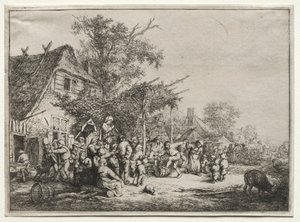 Festival Bajo la Pérgola de Adriaen van Ostade
