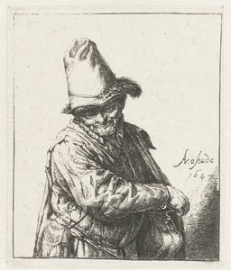 volteador de cabrestante el hombre lira de Adriaen van Ostade