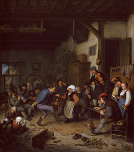 Juerguistas en una posada de Adriaen van Ostade