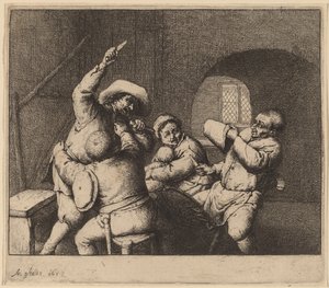 Disputa de campesinos de Adriaen van Ostade