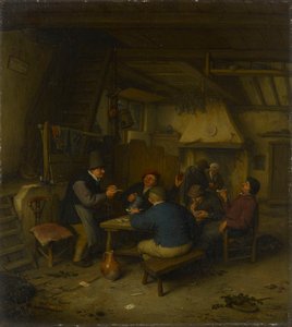 Campesinos en una taberna de Adriaen van Ostade