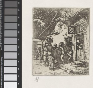músicos itinerantes de Adriaen van Ostade