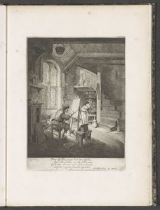 Pintor en su estudio de Adriaen van Ostade