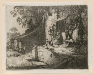 Hiladora de Adriaen van Ostade