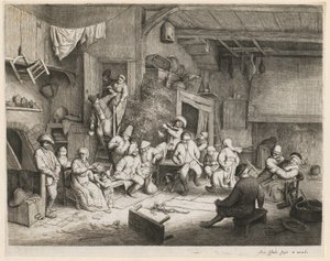 Baile en la taberna de Adriaen van Ostade