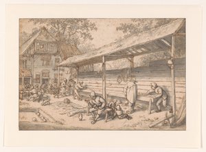 Juegos de taberna el closbaan de Adriaen van Ostade