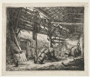 The Barn de Adriaen van Ostade