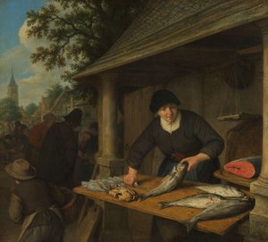 La pescadora de Adriaen van Ostade
