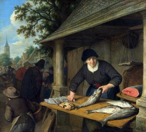 La pescadera de Adriaen Jansz. van Ostade