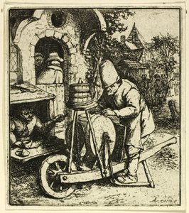 El afilador de Adriaen van Ostade