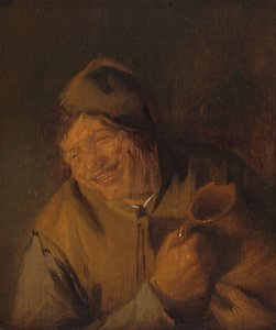 El campesino alegre de Adriaen van Ostade