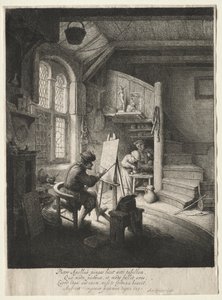 El estudio del pintor de Adriaen van Ostade