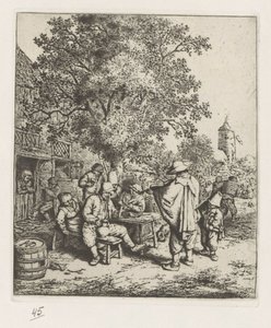 Violinista y joven lira de Adriaen van Ostade