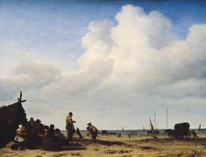 Vista a la playa de Adriaen van de Velde