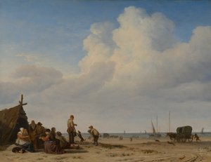 Vista de la playa de Adriaen van de Velde
