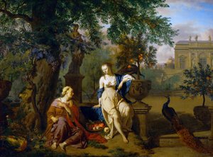 Alemán: Vertumnus y Pomona Vertumnus y Pomona de Adriaen van de Velde