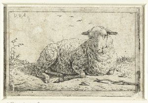 ovejas mentirosas de Adriaen van de Velde