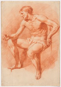 Estudio de un Desnudo Masculino de Adriaen van de Velde