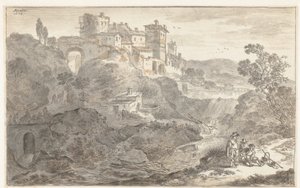 Paisaje italiano de Adriaen van der Cabel