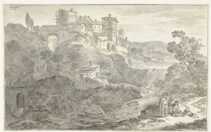paisaje italiano de Adriaen van der Kabel