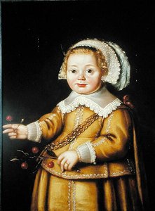 Retrato de Anne Gibson de niña de Adriaen van der Linde