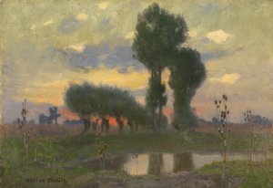 Atardecer en la Llanura de Adrian Scott Stokes