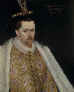 Jacobo VI y I 1566-1625, Rey de Escocia, 1595 de Adrian Vanson