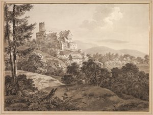 Vista del Castillo Gnandstein de Adrian Zingg