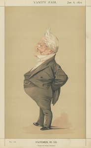 Adolphe Thiers (litografía en color) de Adriano Cecioni