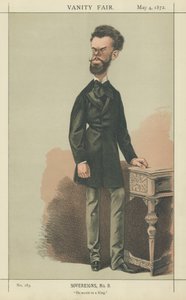 Rey Amadeo de España (litografía en color) de Adriano Cecioni