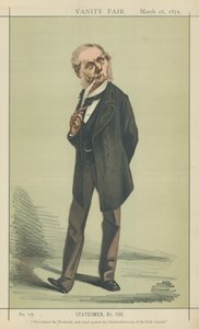 Sir Roundell Palmer (litografía en color) de Adriano Cecioni