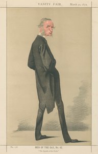 El apóstol de la carne, Canon Kingsley (serie Vanity Fair) de Adriano Cecioni