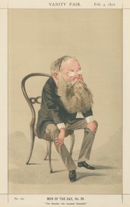 El novelista que inventó la sensación, Wilkie Collins (serie Vanity Fair) de Adriano Cecioni